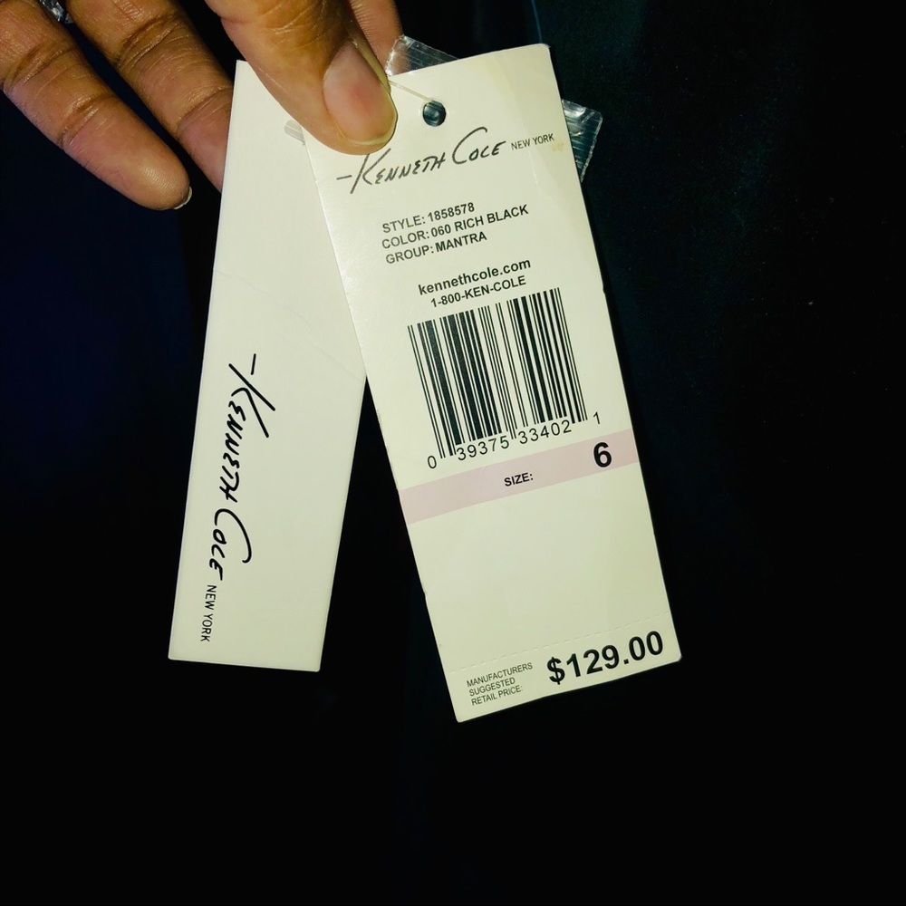 🆕KENNETH COLE Midnight Black Velvet Mock Blazer - Picture 7 of 8